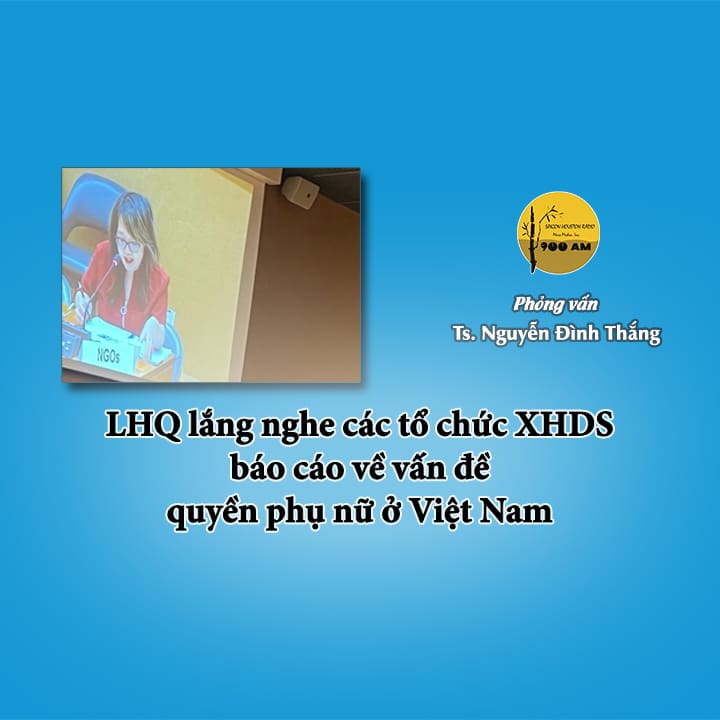 LHQ lắng nghe các tổ chức XHDS báo cáo về vấn đề quyền phụ nữ ở Việt Nam