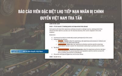 Báo cáo viên đặc biệt LHQ tiếp nạn nhân bị chính quyền Việt Nam tra tấn